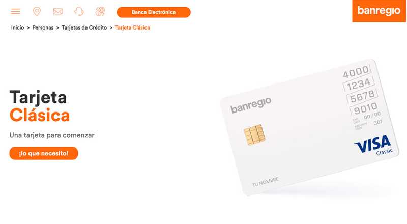 Tarjeta de crédito Clásica de Banregio
