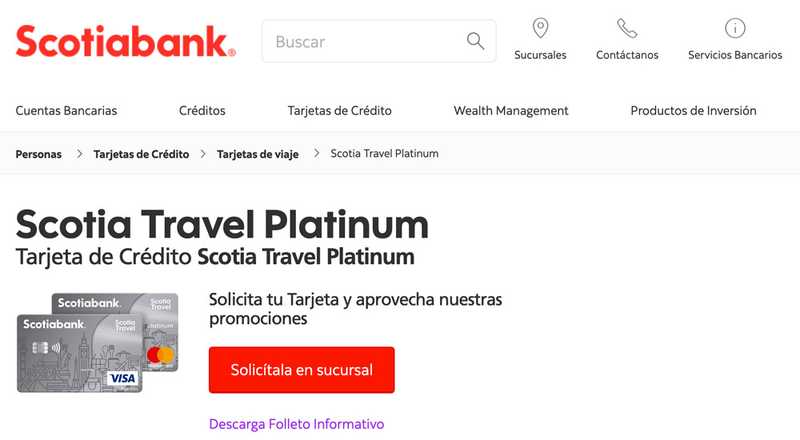 scotia travel platinum anualidad