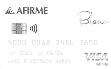 Tarjeta de crédito Blanc World Elite de Afirme