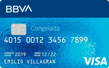 Tarjeta de crédito Congelada Bancomer de BBVA