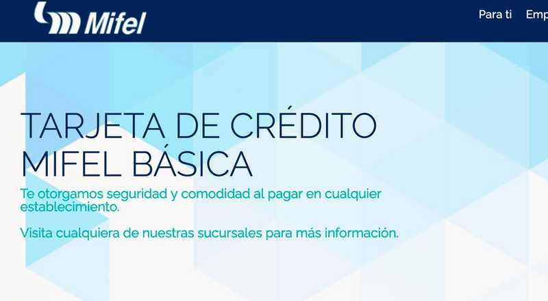 Tarjeta de débito Básica de Banco Mifel