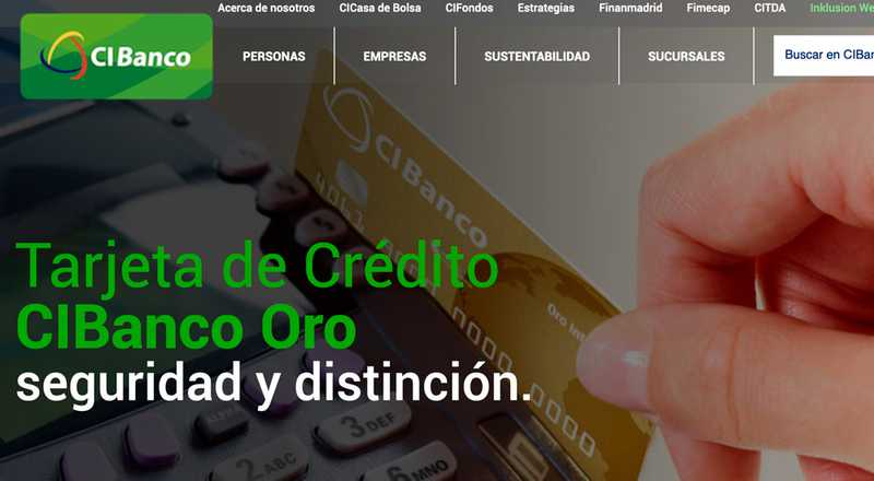 Tarjeta de crédito Oro de CIBanco