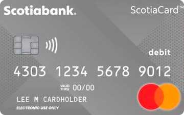 Tarjeta de débito Mastercard de Scotiabank