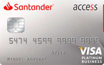 Tarjeta de crÃ©dito Access Visa de Santander