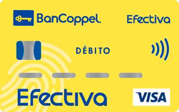 Tarjeta de débito Efectiva Digital de Bancoppel