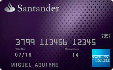 Tarjeta de crÃ©dito American Express de Santander