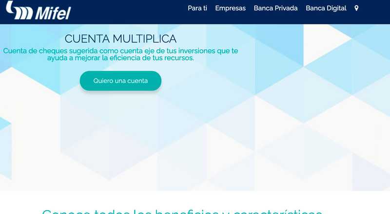 Cuenta Multiplica de Banco Mifel