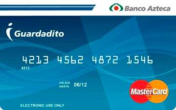Tarjeta de débito Guardadito Go de Banco Azteca