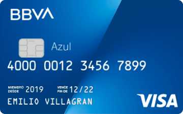 Tarjeta de crédito Azul de BBVA