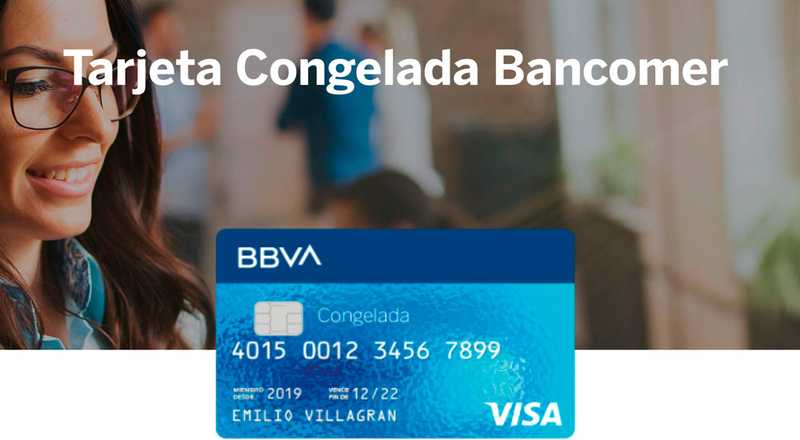 Tarjeta de crédito Congelada Bancomer de BBVA