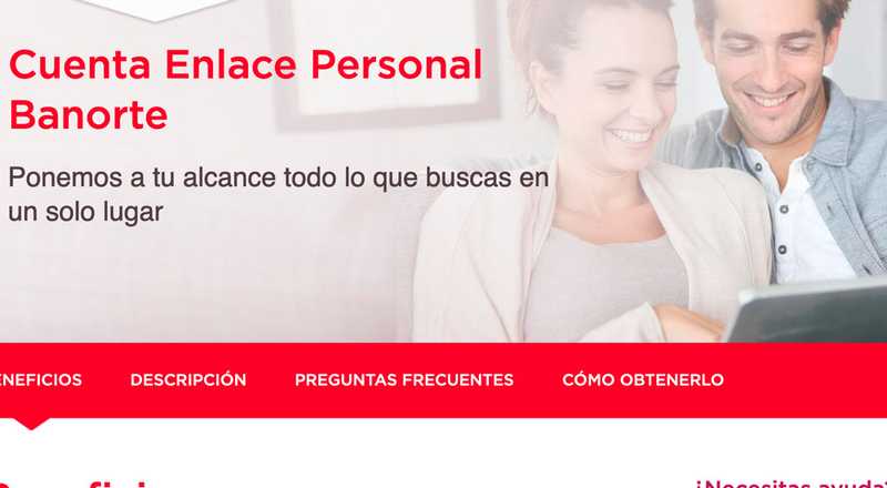 Tarjeta de débito Enlace Personal de Banorte