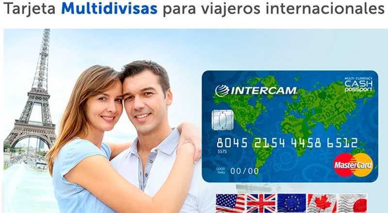 Tarjeta de débito Multidivisas de Intercam