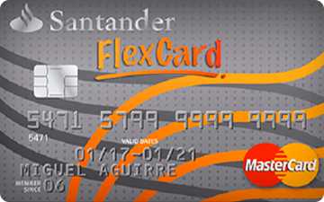 Tarjeta de crédito Flex Card de Santander