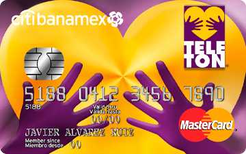 Tarjeta de crédito Teletón de Citibanamex