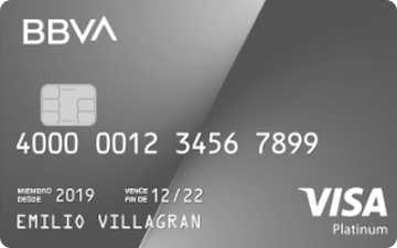 Tarjeta de crédito Platinum de BBVA