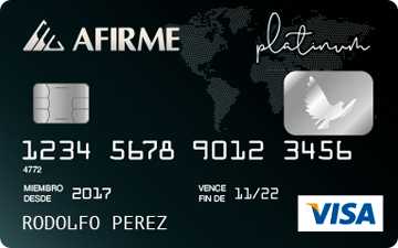 Tarjeta de crédito Platinum de Afirme
