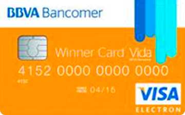 Tarjeta de débito Winner Card de BBVA