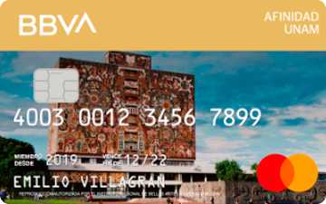 Tarjeta de crédito Afinidad UNAM de BBVA
