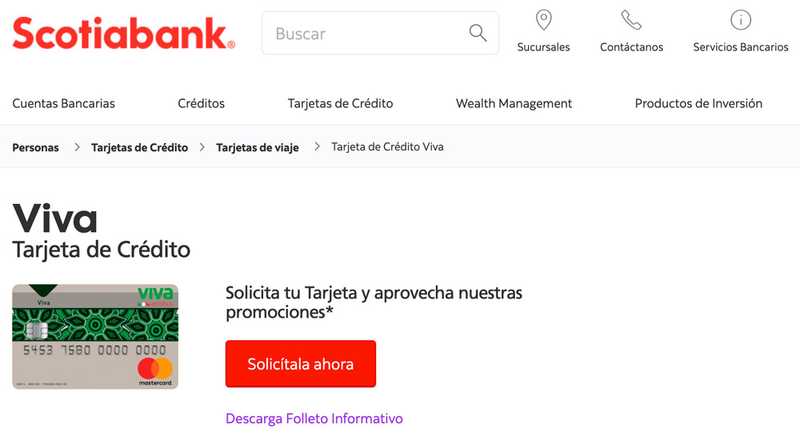 Tarjeta de crédito Viva de Scotiabank