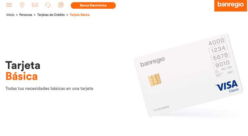 Tarjeta de crédito Básica de Banregio