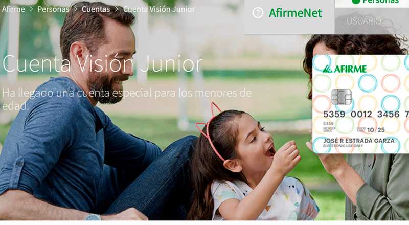 Cuenta Visión Junior de Afirme