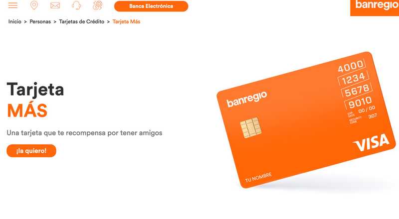 Tarjeta de crédito MÁS de Banregio